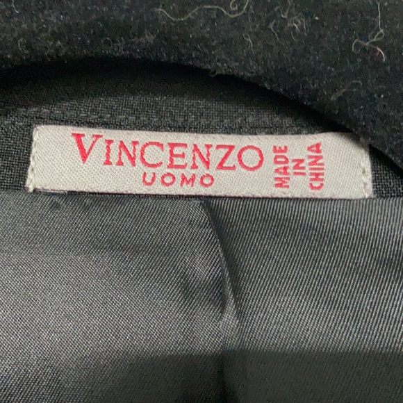 Men’s black Vincenzo suit coat 36L - Picture 6 of 9